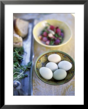 Still Life With Eggs In Dish, Radishes Behind by David Loftus Pricing Limited Edition Print image