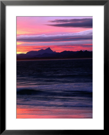 Watego's Beach With Mt. Warning In Distance Byron Bay, New South Wales, Australia by John Hay Pricing Limited Edition Print image