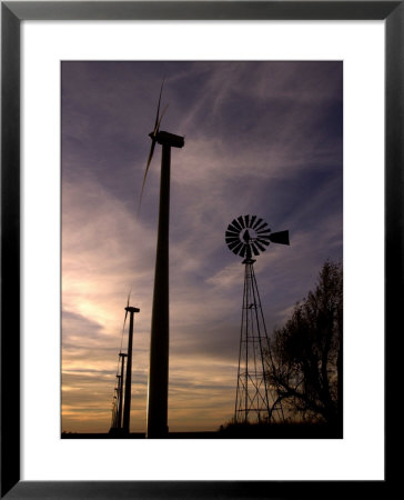 A Row Of Wind Turbines by Charlie Riedel Pricing Limited Edition Print image