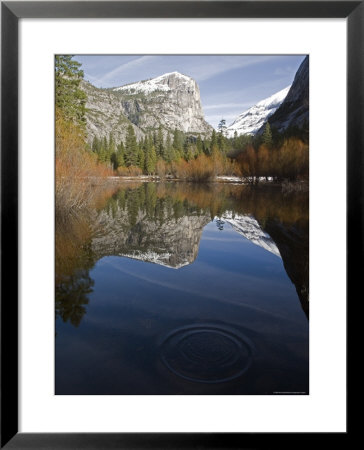 Fall Colors And Mount Watkins Reflecting In Mirror Lake, California by Rich Reid Pricing Limited Edition Print image