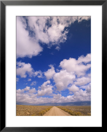 Cumulus Clouds Over Dirt Road And Prairie by John Eastcott & Yva Momatiuk Pricing Limited Edition Print image
