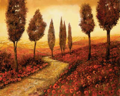 Strada Tra I Papaveri by Guido Borelli Pricing Limited Edition Print image