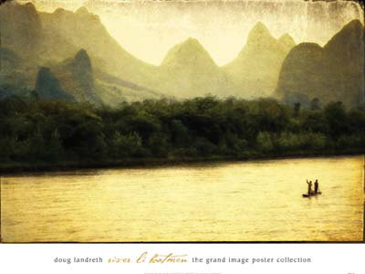 River Li Boatmen by Doug Landreth Pricing Limited Edition Print image