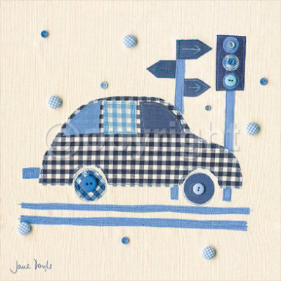 Patchwork Car by Jane Doyle Pricing Limited Edition Print image
