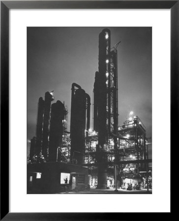 Rising Towers Of A Monsanto Chemical Plant Which Makes Styrene Used In Rubber, Paint And Plastic by W. Eugene Smith Pricing Limited Edition Print image