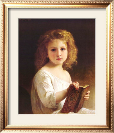 The Story Book by William Adolphe Bouguereau Pricing Limited Edition Print image