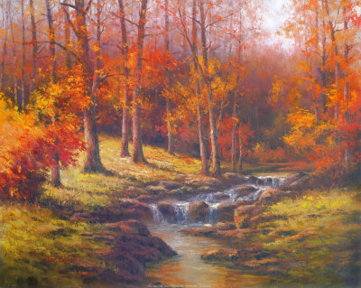 Bubbling Brook by T. C. Chiu Pricing Limited Edition Print image
