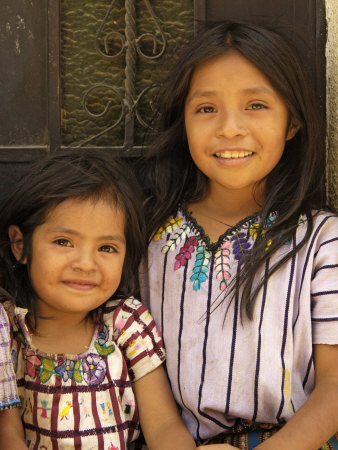 Portrait Of Sisters, Santiago Atitlan, Guatemala by Dennis Kirkland Pricing Limited Edition Print image