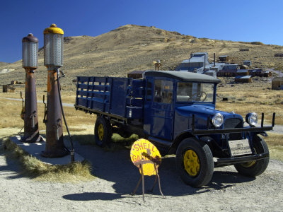 1927 Dodge Truck And Vintage Gas Pumps, Bodie State Historic Park, California, Usa by Dennis Kirkland Pricing Limited Edition Print image