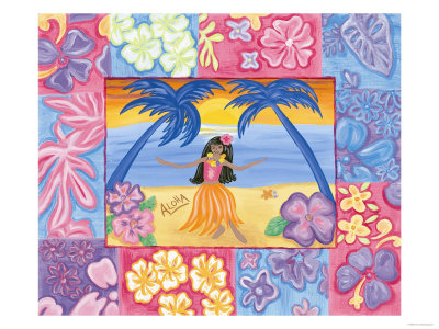 Hula Sunset by Emily Duffy Pricing Limited Edition Print image