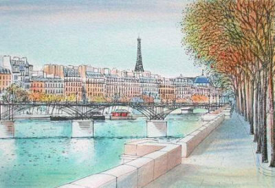 Paris, Le Pont Des Arts Iii by Rolf Rafflewski Pricing Limited Edition Print image