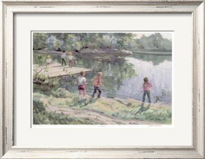 Fishin` by Joyce Kellock Pricing Limited Edition Print image