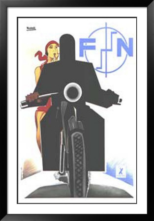Fn (Fabrique Nationale) Motorcycle by Narcello Nizzoli Pricing Limited Edition Print image