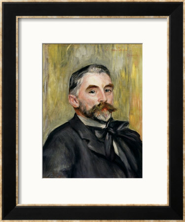 Portrait Of Stephane Mallarme (1842-98) 1892 by Pierre-Auguste Renoir Pricing Limited Edition Print image