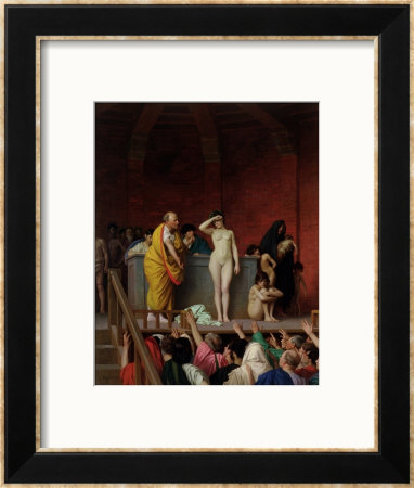 Sale Of A Slave Girl In Rome, 1884 by Jean-Leon Gerome Pricing Limited Edition Print image