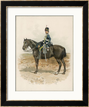 8Th (The King's Royal Irish) Hussars A Trooper In Marching Order Mounted On His Horse by Charles Green Pricing Limited Edition Print image