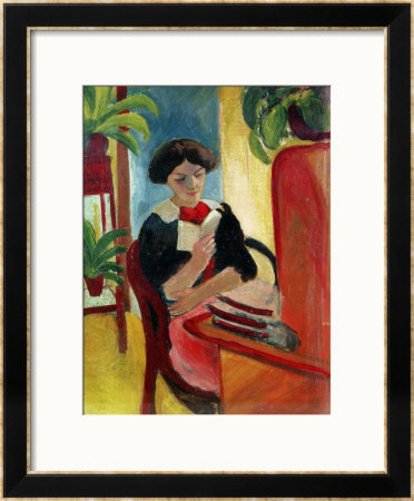 Elizabeth Reading by Auguste Macke Pricing Limited Edition Print image