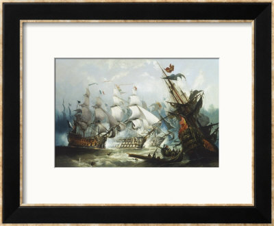 The Battle Of Trafalgar, C.1875 by John Callow Pricing Limited Edition Print image