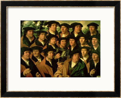 Group Portrait Of The Shooting Company Of Amsterdam, 1532 by Dirk Jacobsz Pricing Limited Edition Print image