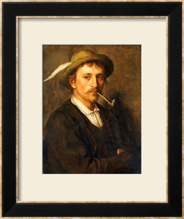Country Farmer With Pipe by Franz Von Defregger Pricing Limited Edition Print image