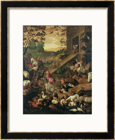 The Entrance Of The Animals Into The Ark by Jacopo Bassano Pricing Limited Edition Print image