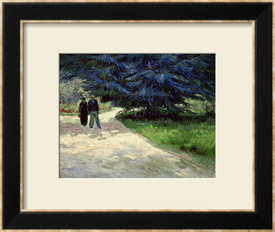 Couple In The Park, Arles, C.1888 by Vincent Van Gogh Pricing Limited Edition Print image