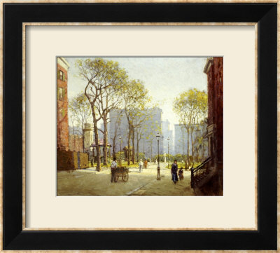 Late Afternoon, Washington Square by Paul Cornoyer Pricing Limited Edition Print image
