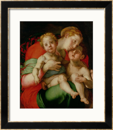 Madonna And Child With The Infant St. John The Baptist by Jacopo Da Carucci Pontormo Pricing Limited Edition Print image