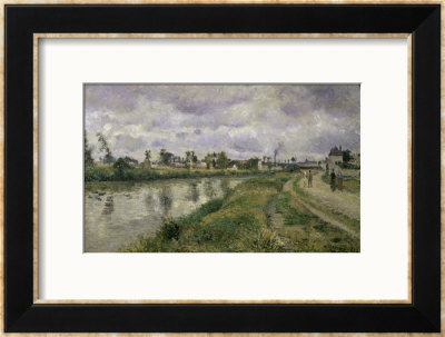 The River's Edge by Camille Pissarro Pricing Limited Edition Print image