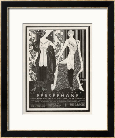 The Veritable Corset Persephone Renders The Sveltest Parisiennes Even Svelter by Maxmillian Fischer Pricing Limited Edition Print image