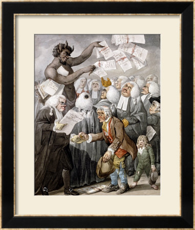 The First Day Of Term, Or The Devil Among Lawyers by Robert Dighton Pricing Limited Edition Print image