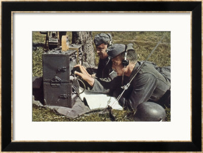 German Army With Field Radio In Operation by Unsere Wehrmacht Pricing Limited Edition Print image