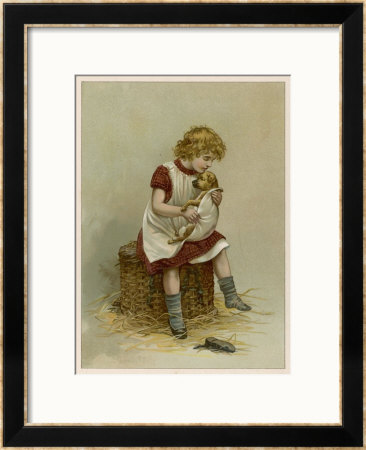 Small Girl Nurses A Sick Puppy by Harriet M. Bennett Pricing Limited Edition Print image