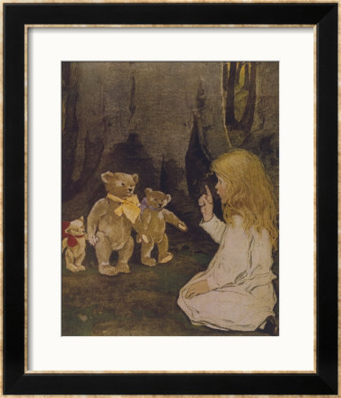 Goldilocks Gives Three Teddy Bears A Talking-To by Jessie Willcox-Smith Pricing Limited Edition Print image