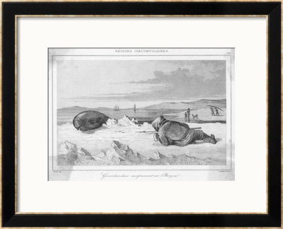 Greenland Hunter Stalks A Seal by Lemaitre Pricing Limited Edition Print image