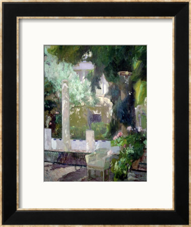 The Gardens At The Sorolla Family House, 1920 by Joaquin Sorolla Y Bastida Pricing Limited Edition Print image