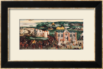 Meeting At The Field Of The Cloth Of Gold, 7Th June 1520 After Hans Holbein The Elder (1460/5-1524) by Friedrich Bouterwek Pricing Limited Edition Print image