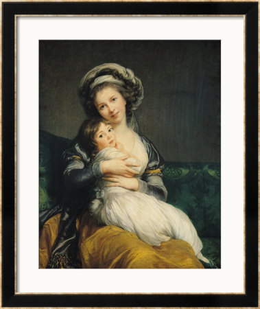 Self Portrait In A Turban With Her Child, 1786 by Elisabeth Louise Vigee-Lebrun Pricing Limited Edition Print image