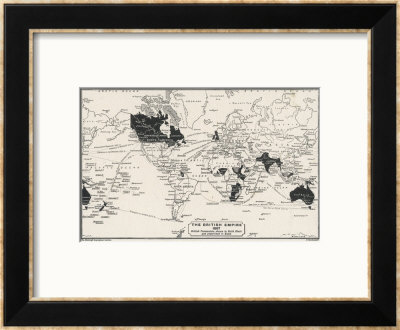 Map Of The World Showing British Empire Possessions by J.G. Bartholomew Pricing Limited Edition Print image