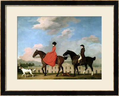 John And Sophia Musters Riding At Colwick Hall, 1777 by George Stubbs Pricing Limited Edition Print image