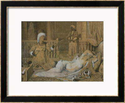 Odalisque With A Slave, 1858 by Jean-Auguste-Dominique Ingres Pricing Limited Edition Print image
