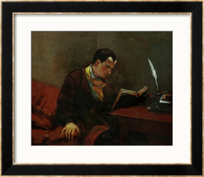 Charles Baudelaire, French Poet by Gustave Courbet Pricing Limited Edition Print image