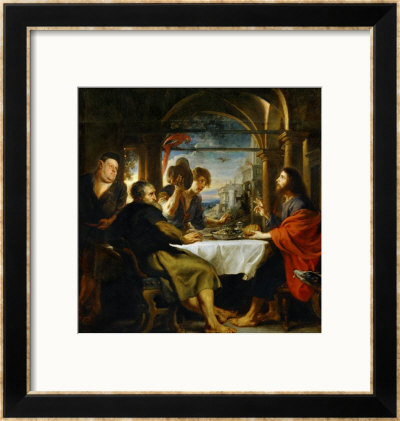 The Dinner At Emmaus by Peter Paul Rubens Pricing Limited Edition Print image