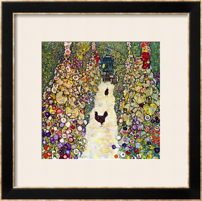 Gardenpath With Hens, 1916 by Gustav Klimt Pricing Limited Edition Print image