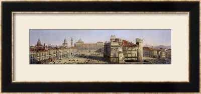 Piazza Castello, Turin by Carlo Bossoli Pricing Limited Edition Print image
