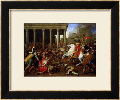 The Destruction Of The Temples In Jerusalem By Titus, Circa 1638/39 by Nicolas Poussin Pricing Limited Edition Print image