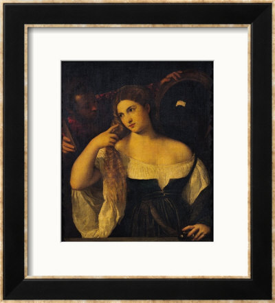 Portrait Of A Woman At Her Toilet, 1512-15 by Titian (Tiziano Vecelli) Pricing Limited Edition Print image