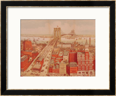Brooklyn Bridge, Circa 1883 by R. Schwarz Pricing Limited Edition Print image