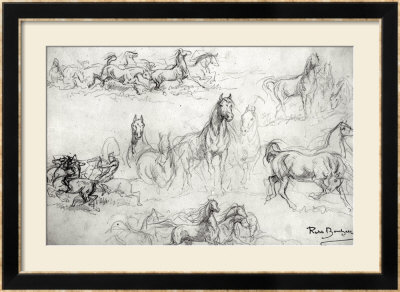 Study Of Horses by Rosa Bonheur Pricing Limited Edition Print image
