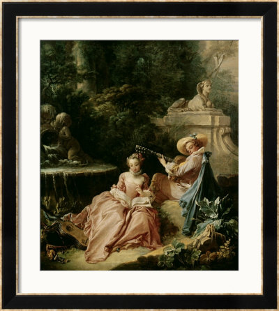 The Music Lesson, 1749 by Francois Boucher Pricing Limited Edition Print image